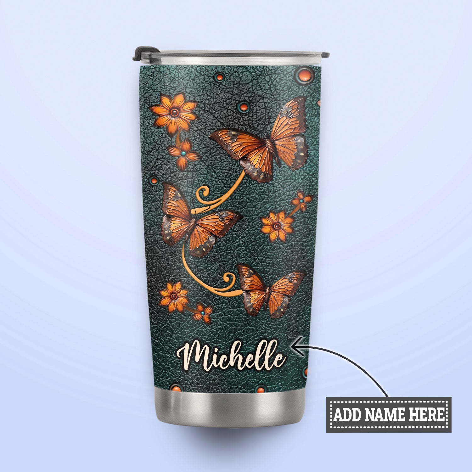 Butterfly Wake Up Every Morning With The Thought That Something Wonderful Is About To Happen DNRZ220623949 Stainless Steel Tumbler