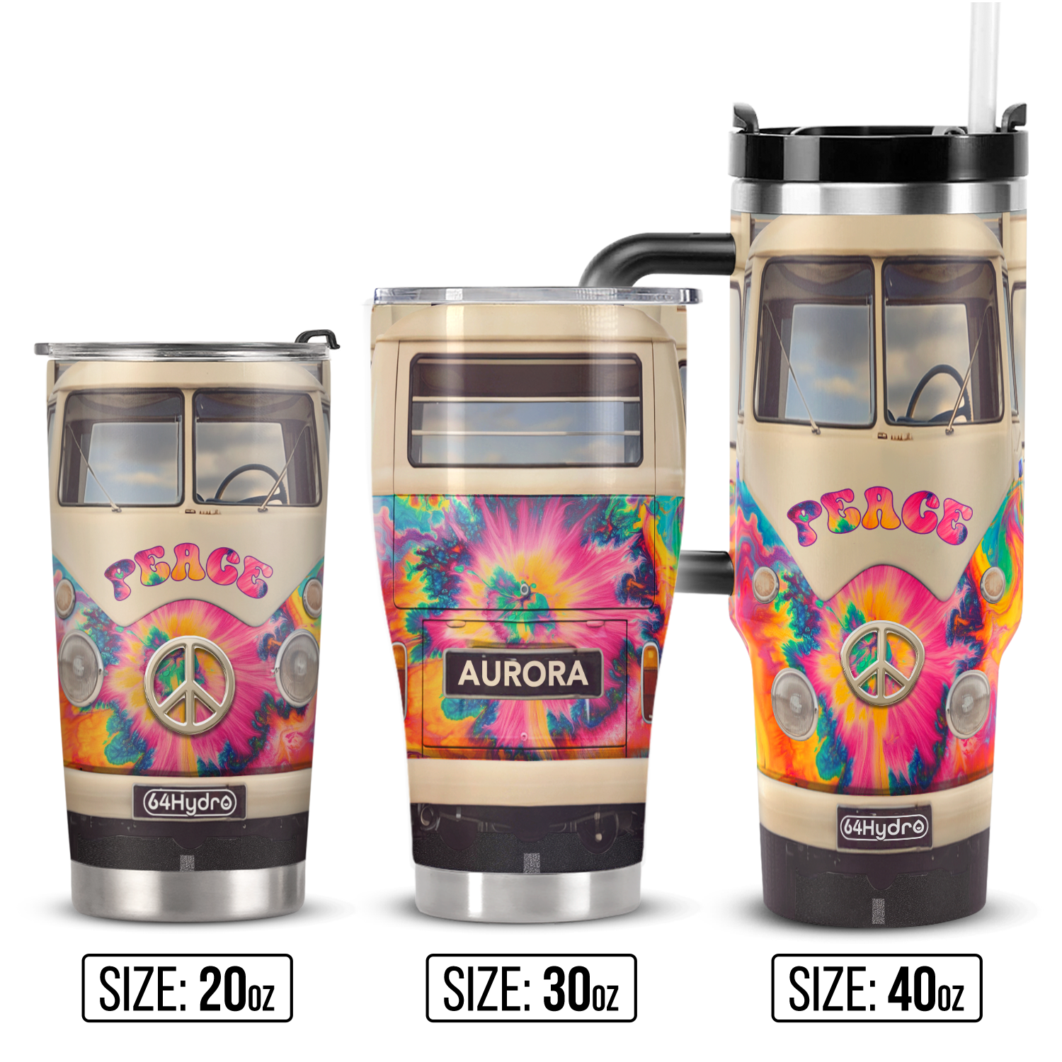 Hippie Van HHRZ21115144SR Stainless Steel Tumbler