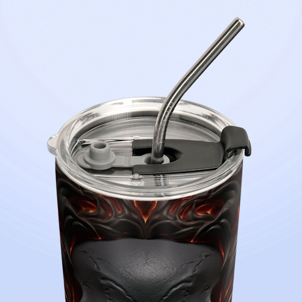 Be Badass Everyday Fire Skull HHRZ030723131 Stainless Steel Tumbler