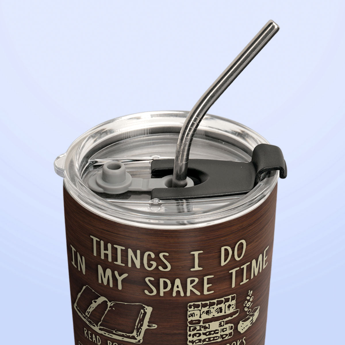 Book Lovers Things I Do In My Spare Time HHLZ270623778 Stainless Steel Tumbler