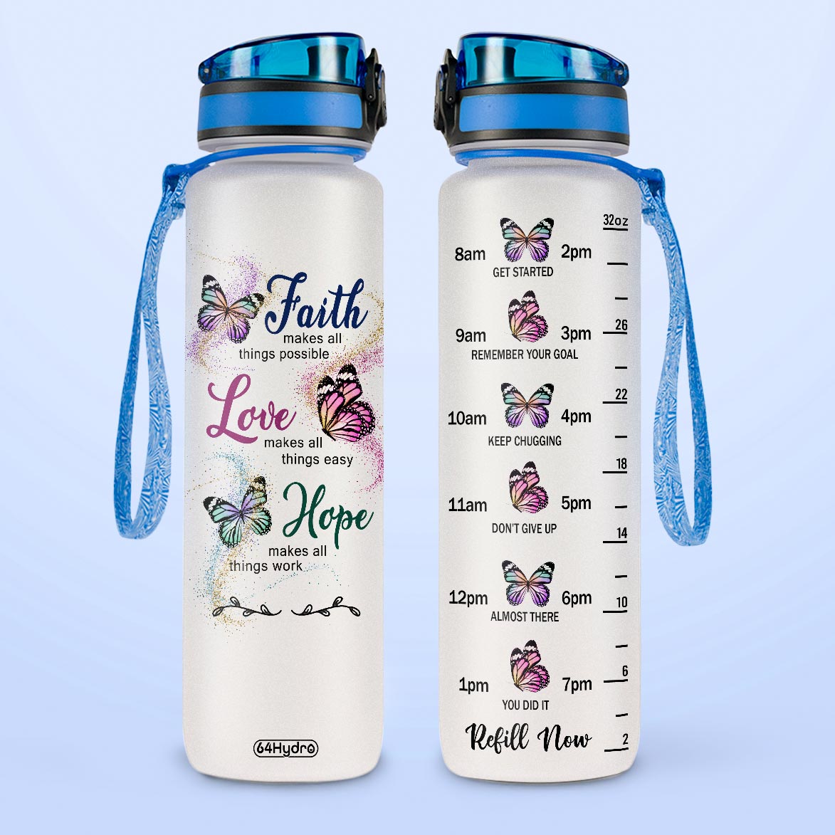Butterfly Faith HTRZ15088800LZ Water Tracker Bottle