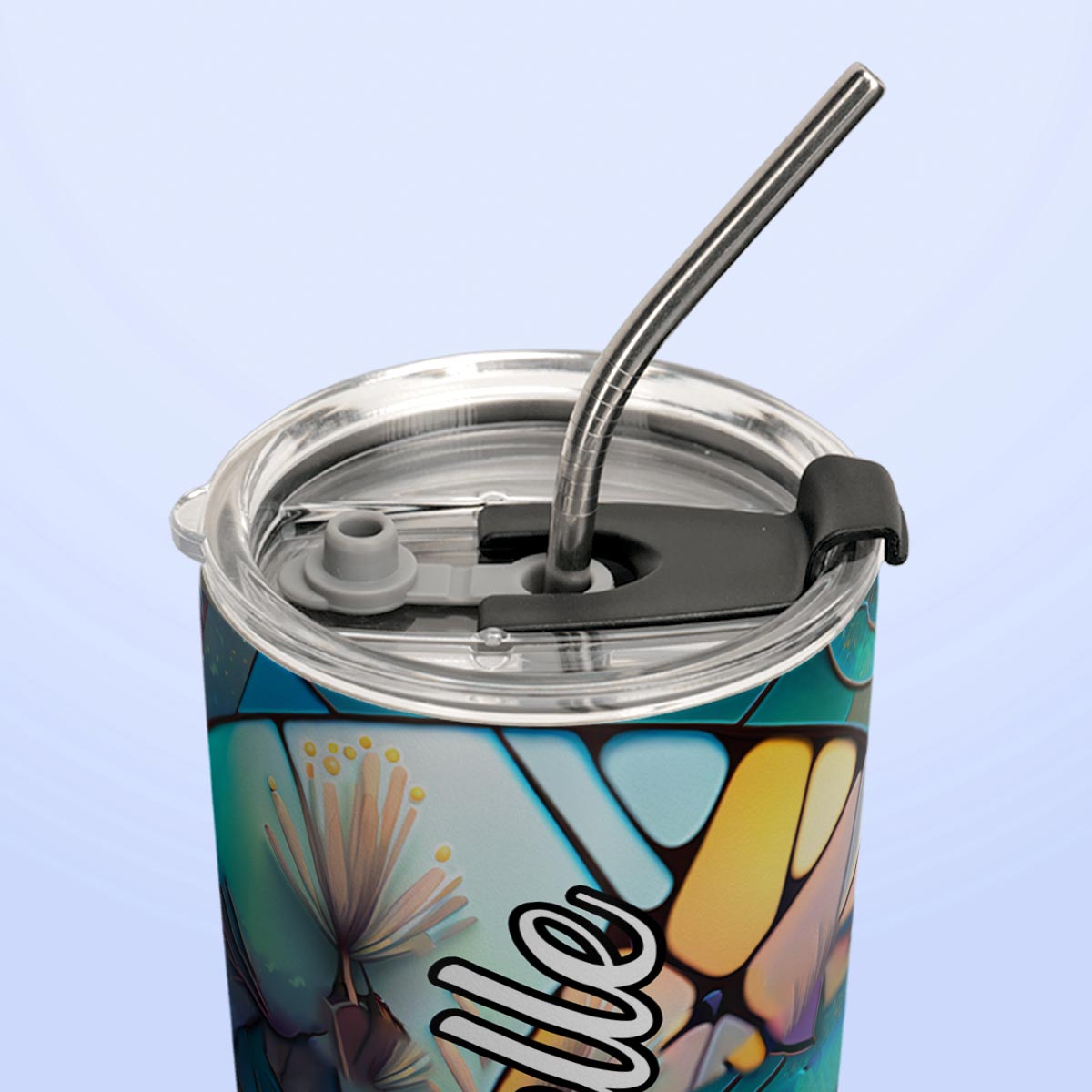 Dragonfly Abstract Art HTRZ07092122EV Stainless Steel Tumbler