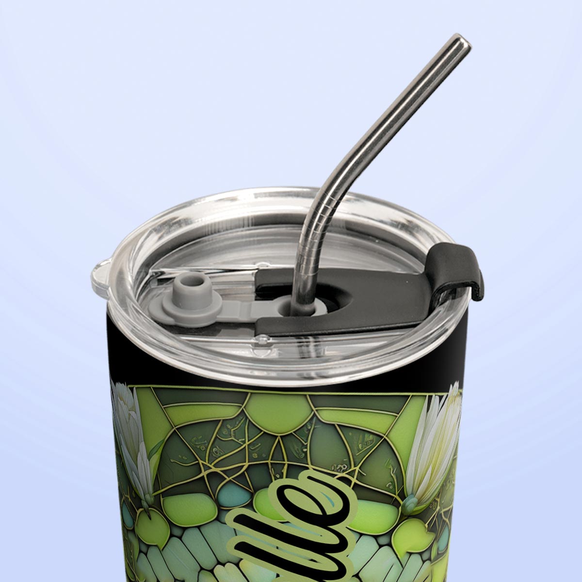 Dragonfly Chrysolite Crystal Mosaic HTRZ05095509TK Stainless Steel Tumbler