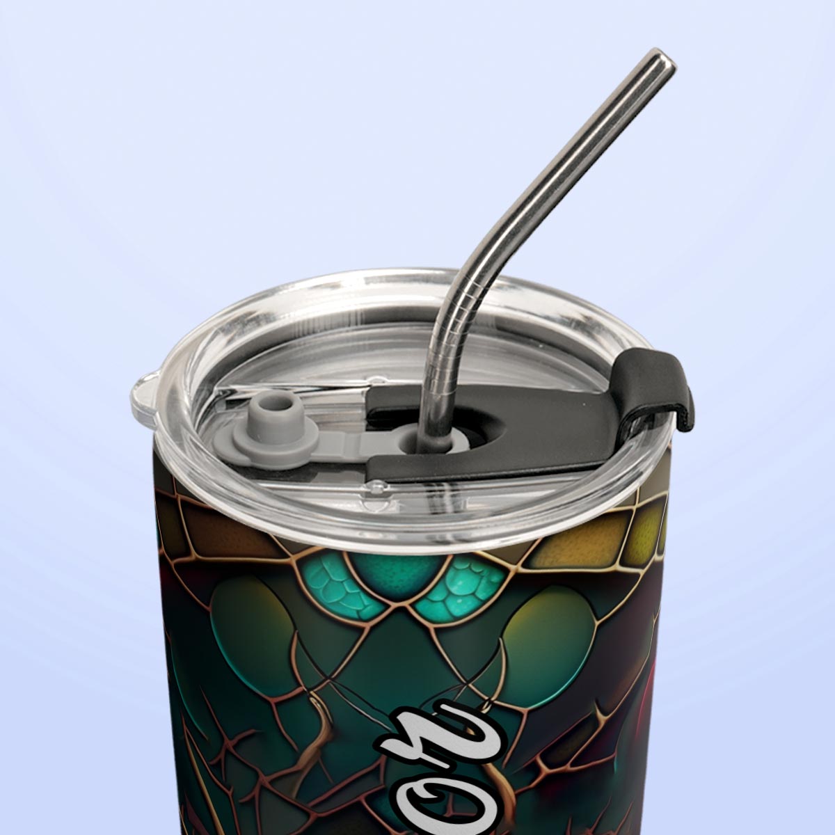 Dragonfly Ruby Mosaic HTRZ07097505NV Stainless Steel Tumbler