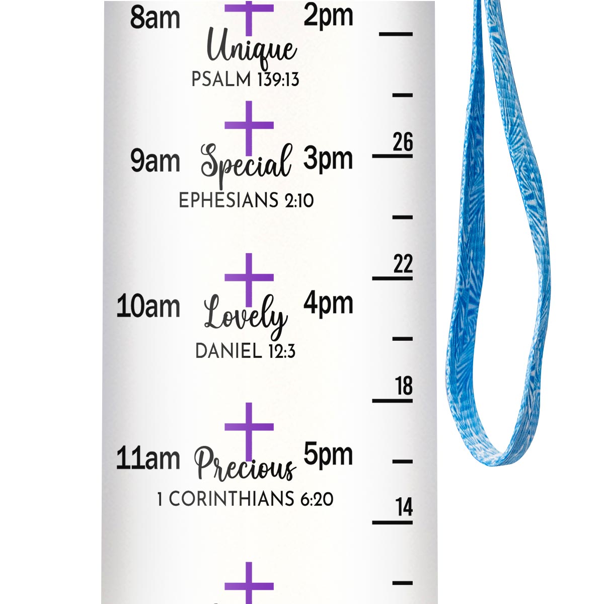 Faith Hope Love Hummingbird HHRZ09089370MN Water Tracker Bottle