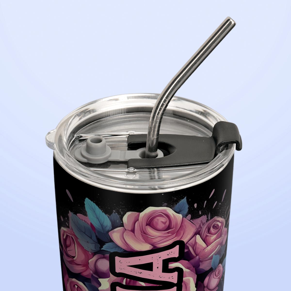 Flower Sugar Skull Woman HTRZ27096756IU Stainless Steel Tumbler