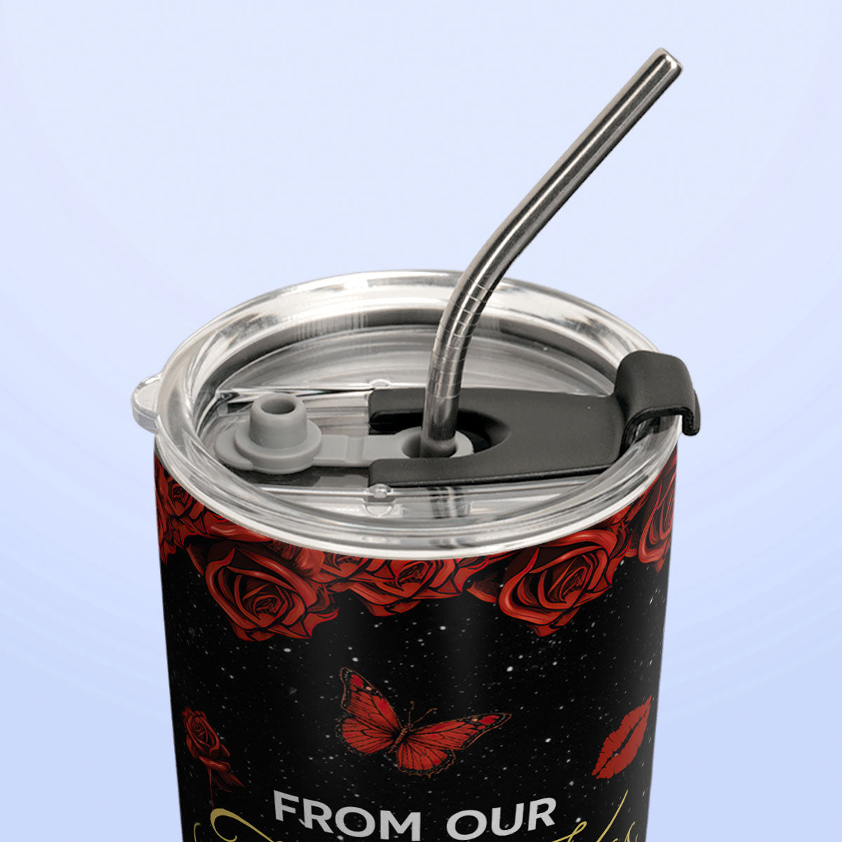 From Our First Kiss Till Our Last Breath Skull Couple HHLZ280623823 Stainless Steel Tumbler