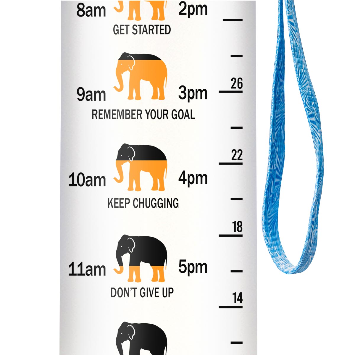 Just A Girl Who Loves Elephants HTRZ10082434TH Water Tracker Bottle