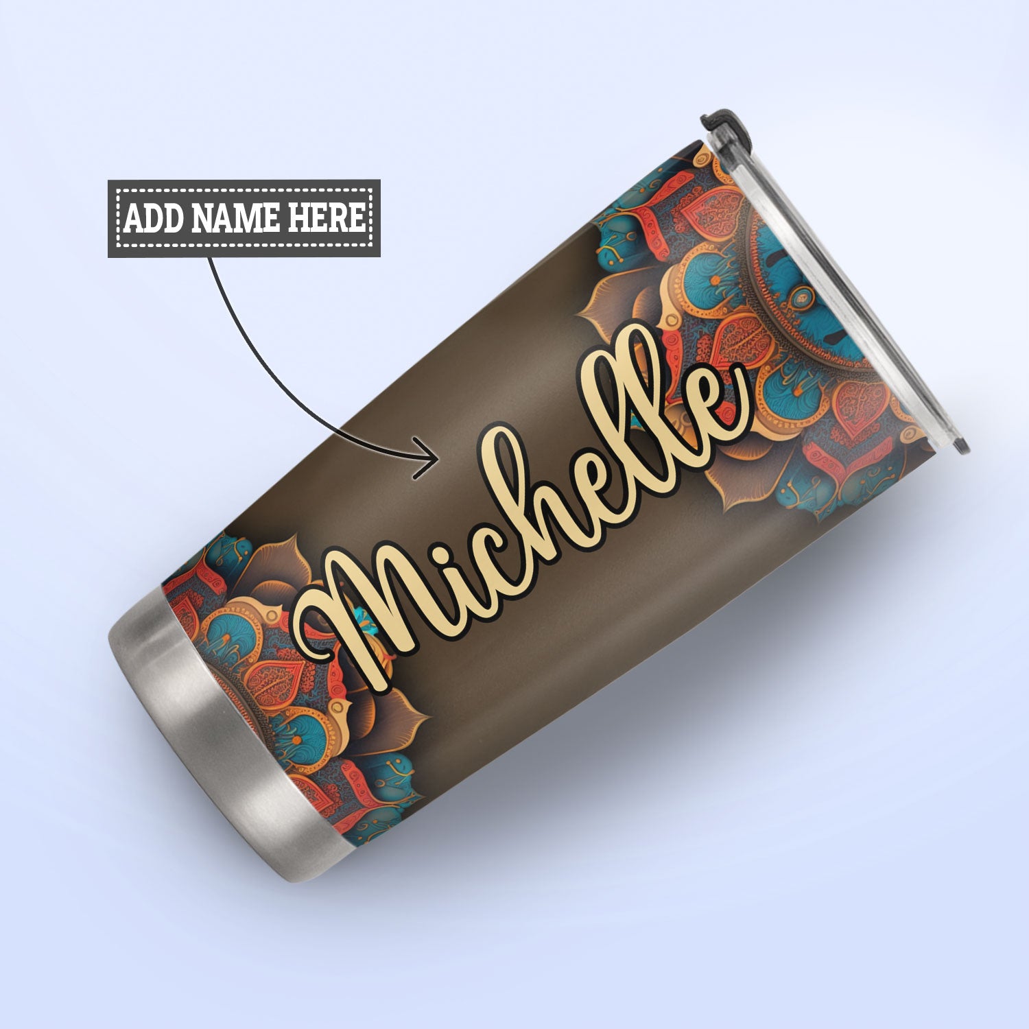 Mandala Elephant HHAY060723054 Stainless Steel Tumbler