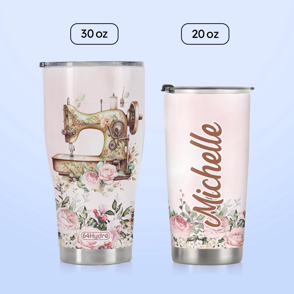 Sewing Floral HTRZ26097278VJ Stainless Steel Tumbler