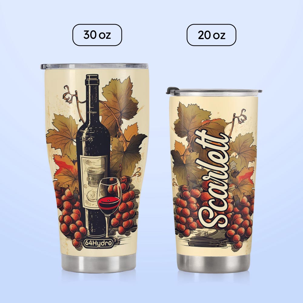 Wine Vintage Style HTRZ19096420OX Stainless Steel Tumbler