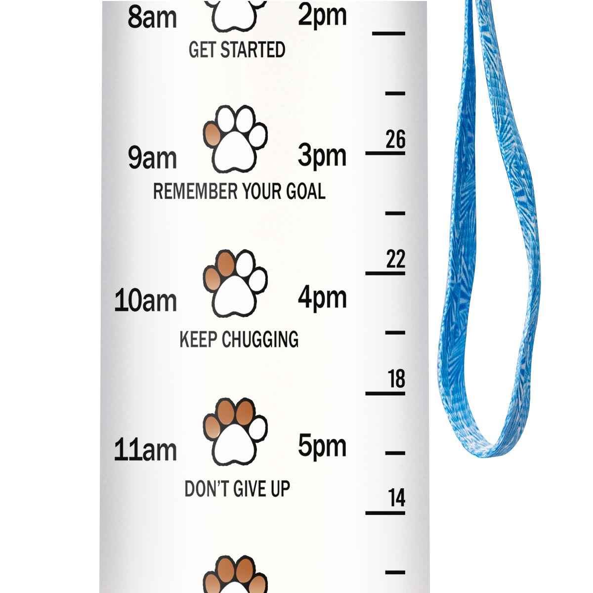 Wisdom From A Cat HHRZ09083456WJ Water Tracker Bottle