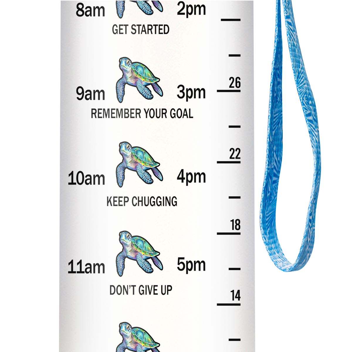 Wisdom From A Sea Turtle HHRZ09083639WB Water Tracker Bottle