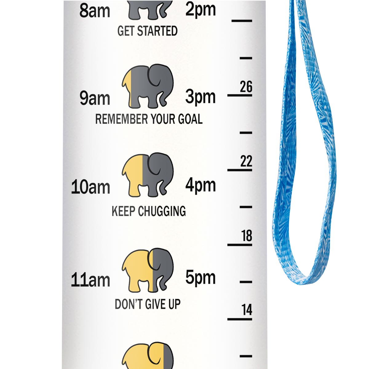 Wisdom From An Elephant HHRZ09081284LJ Water Tracker Bottle