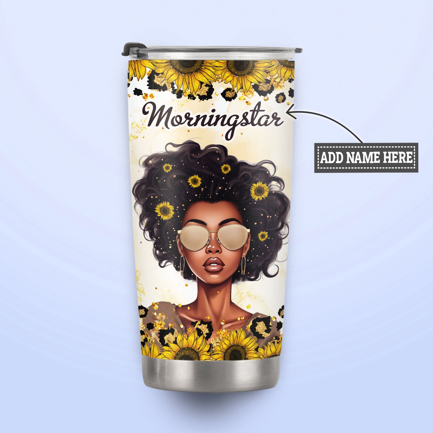 Black Is Beautiful I Love Being Me DNRZ270623380 Stainless Steel Tumbler