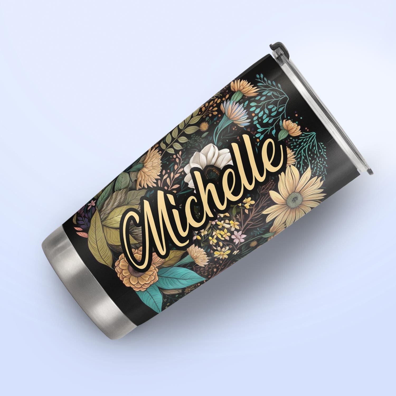 Floral Sloth HTRZ05094118DM Stainless Steel Tumbler