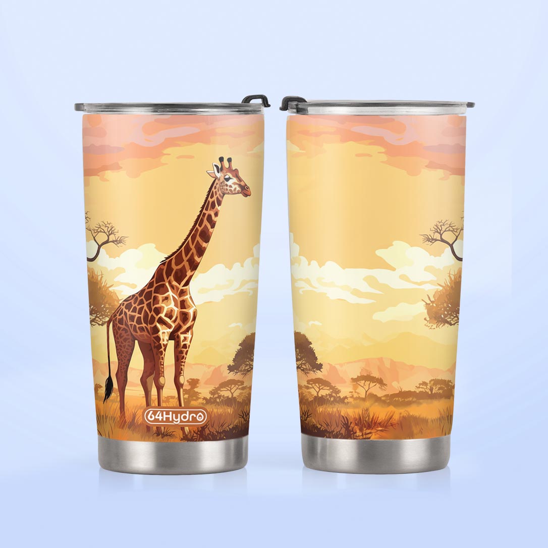 Giraffe In Savanna HTRZ14093356GT Stainless Steel Tumbler