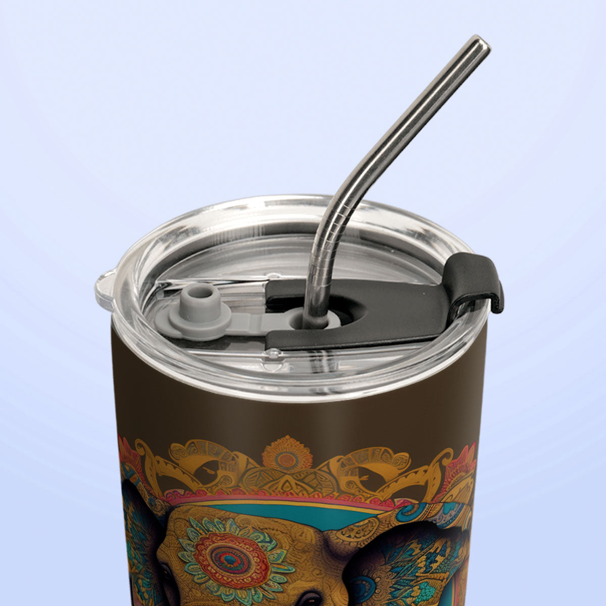 Mandala Elephant HHAY060723054 Stainless Steel Tumbler