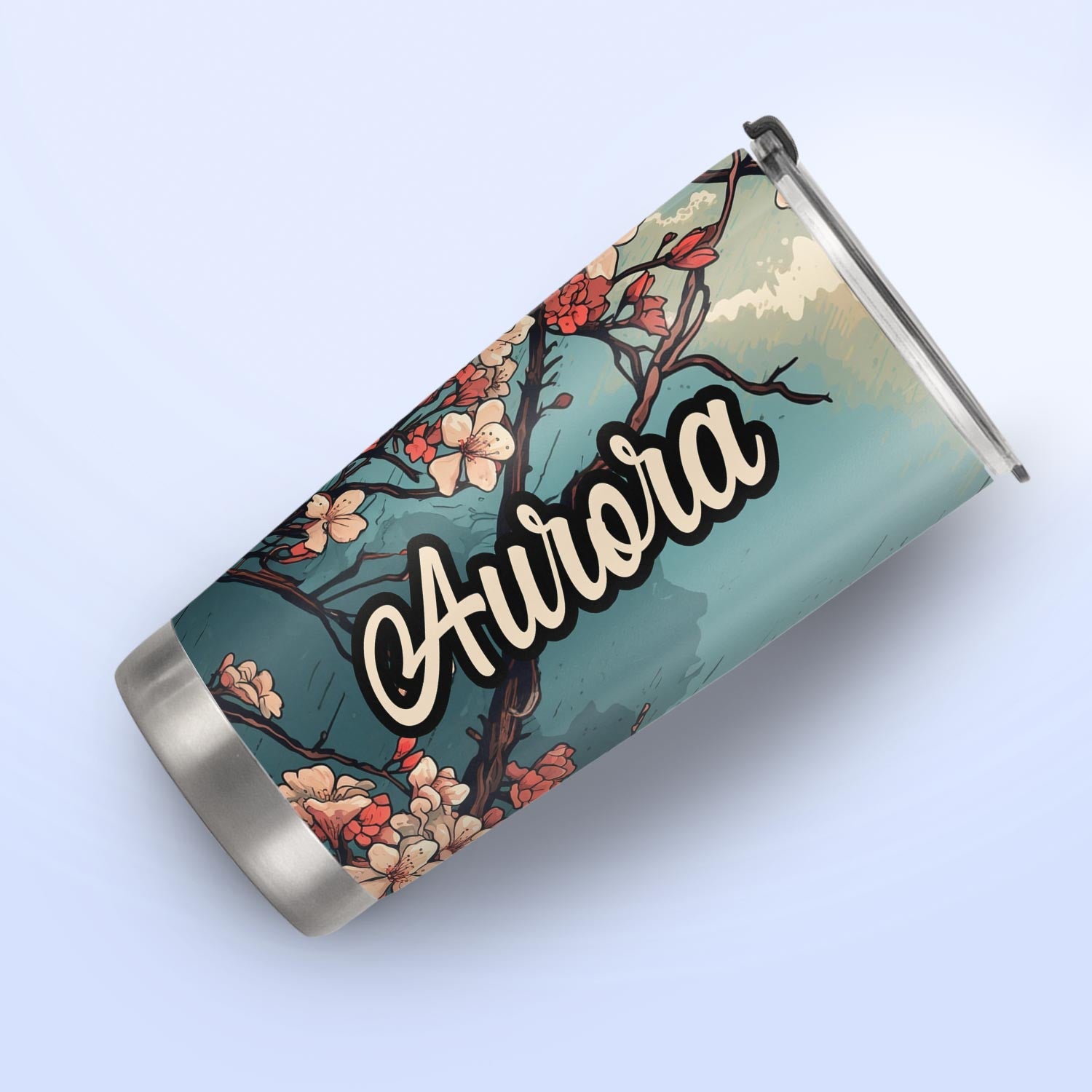 Retro Cardinal Flower HTRZ19099955IR Stainless Steel Tumbler
