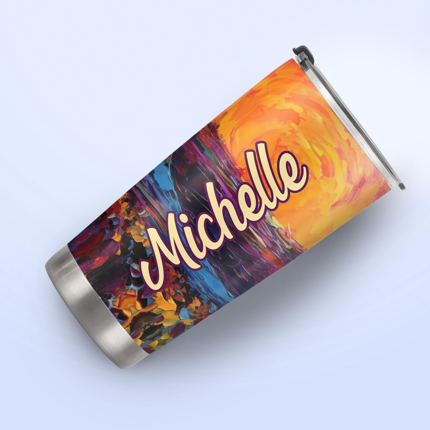 Wine Glass Painting HTRZ19091821JH Stainless Steel Tumbler