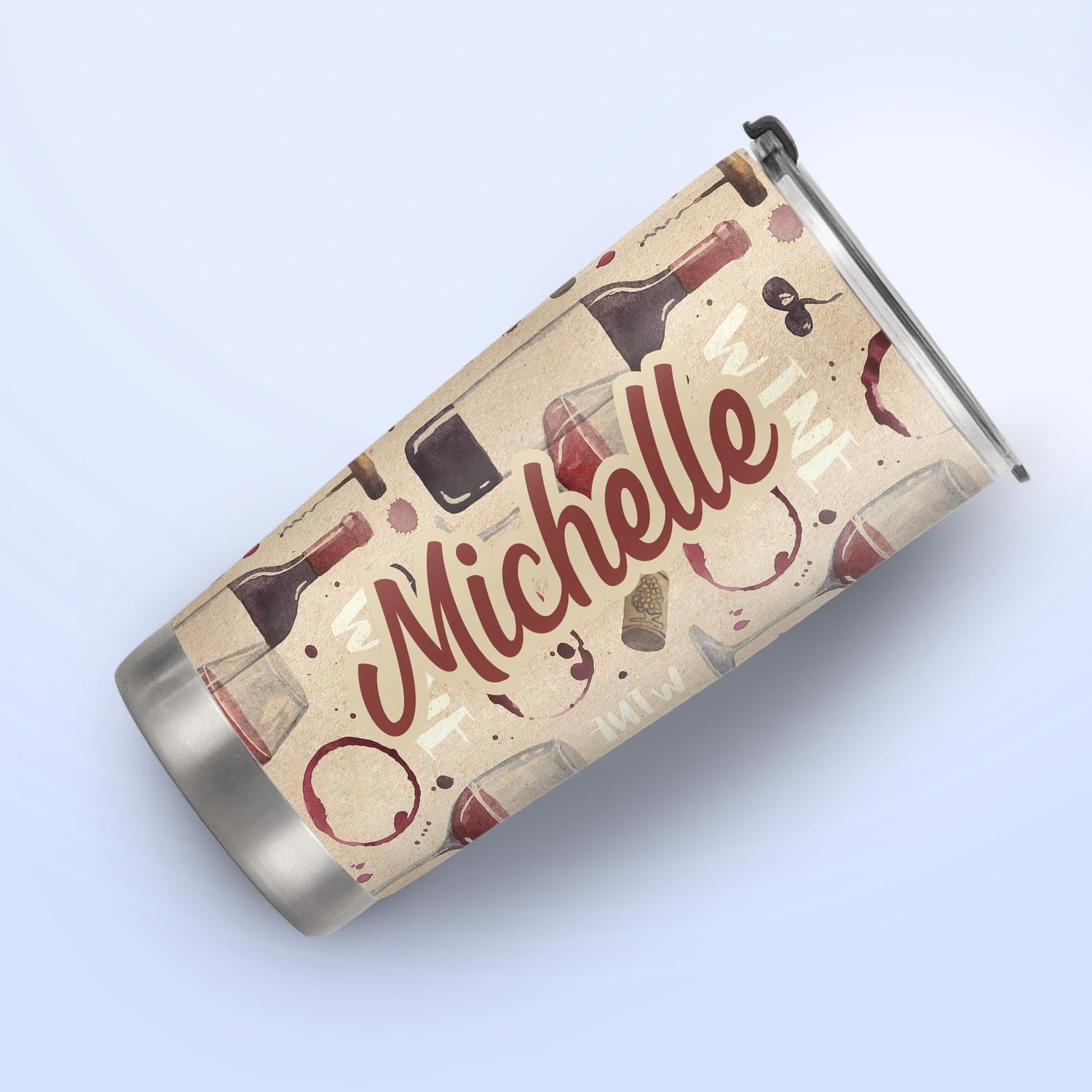 Wine Pattern HTRZ19093507XU Stainless Steel Tumbler
